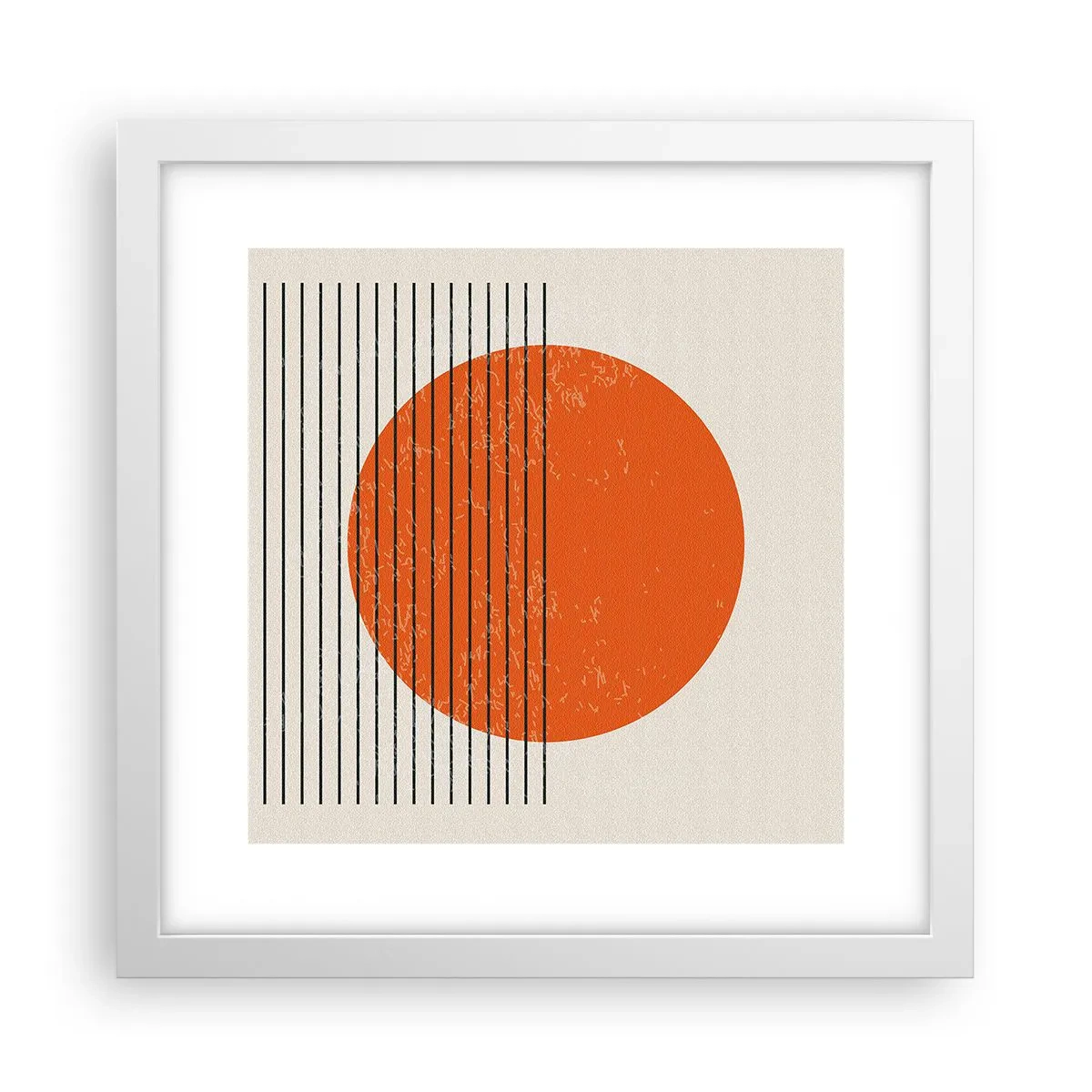 Plagát v bielom ráme - Vždy slnko - 30x30 cm