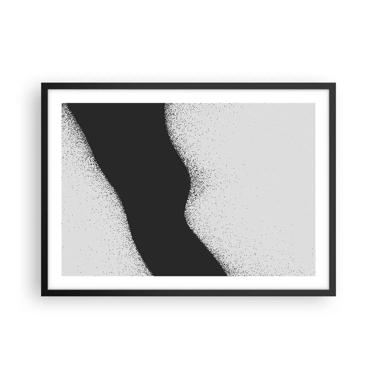 Plagát v čiernom ráme - Plynulá rovnováha - 70x50 cm