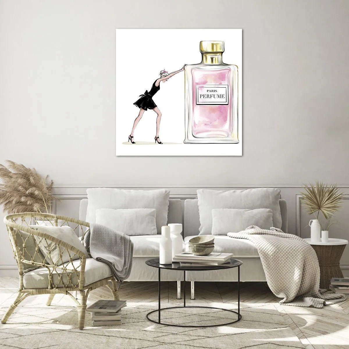 Obraz na skle - Podstata ženskosti - 70x70 cm