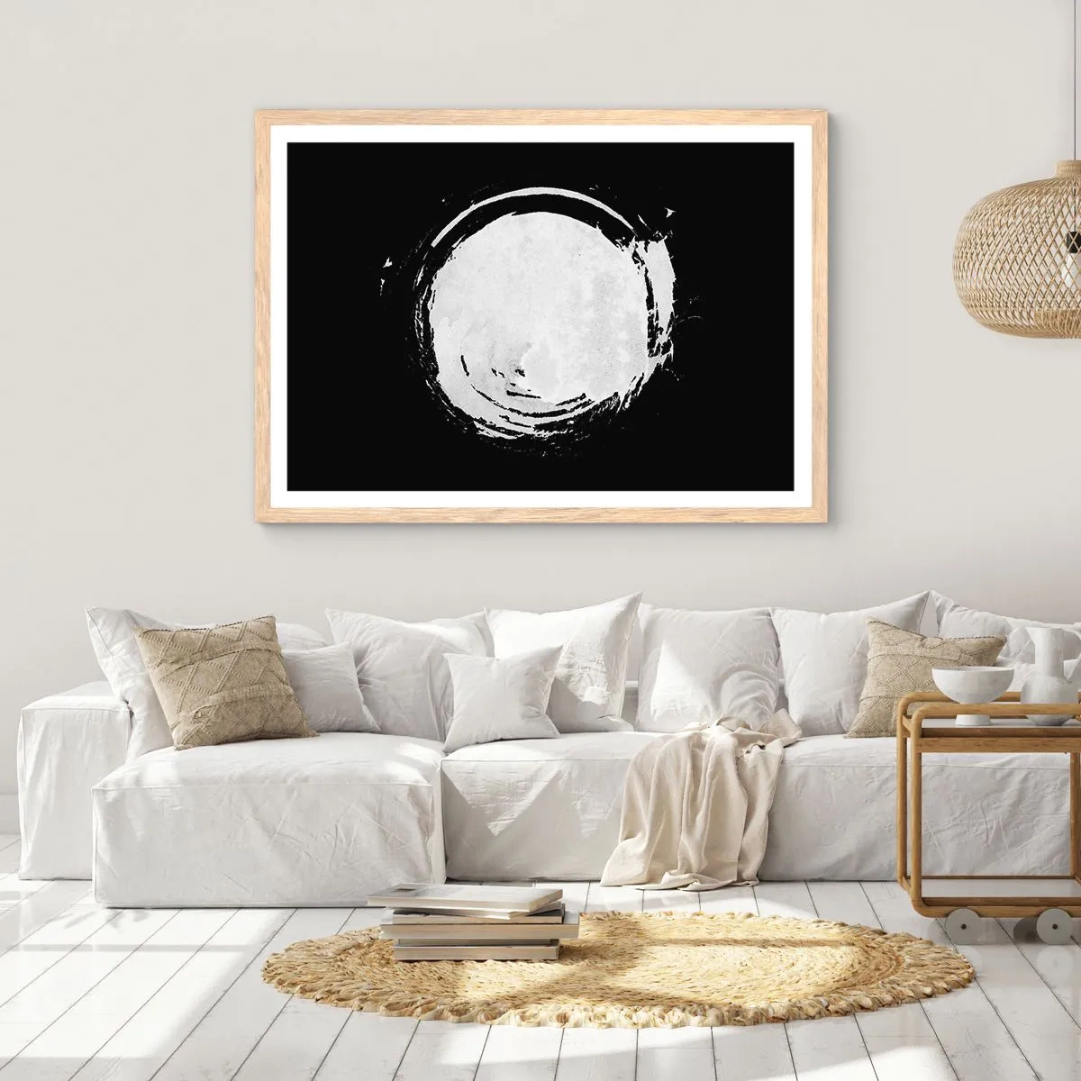 Plagát v ráme zo svetlého duba - Správne riešenie - 40x30 cm