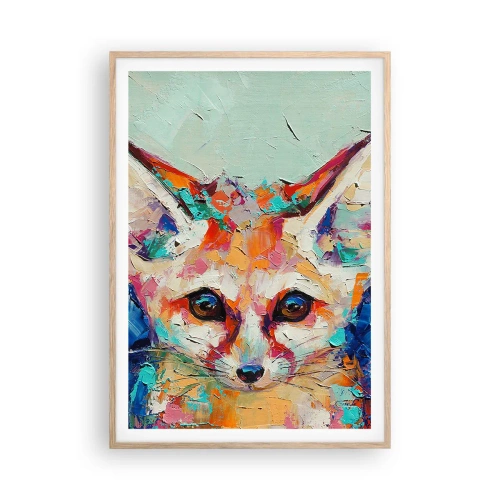 Plagát v ráme zo svetlého duba - Ste na mňa pripravení? - 70x100 cm