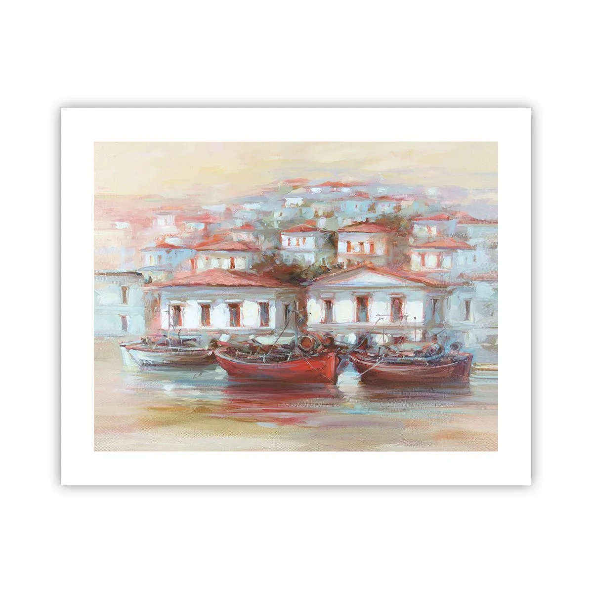 Plagát - Šťastné mestečko - 50x40 cm