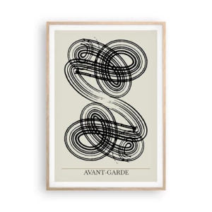 Plagát v ráme zo svetlého duba - Vyšlo to spontánne - 70x100 cm