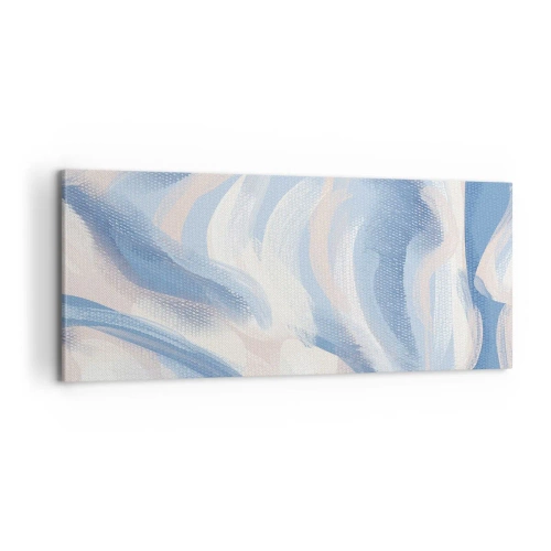 Obraz na plátne - Modré kolísanie - 100x40 cm