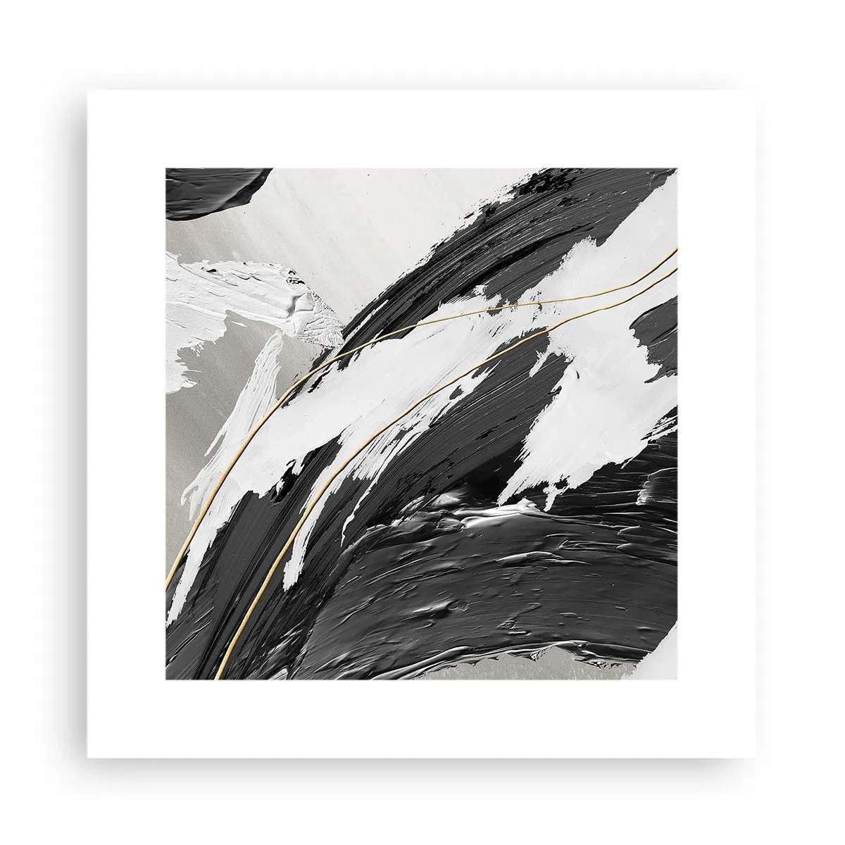 Plagát - Veľkorysá abstrakcia - 30x30 cm