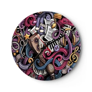 Nástenné hodiny - Komplikovaná melódia - 40x40 cm