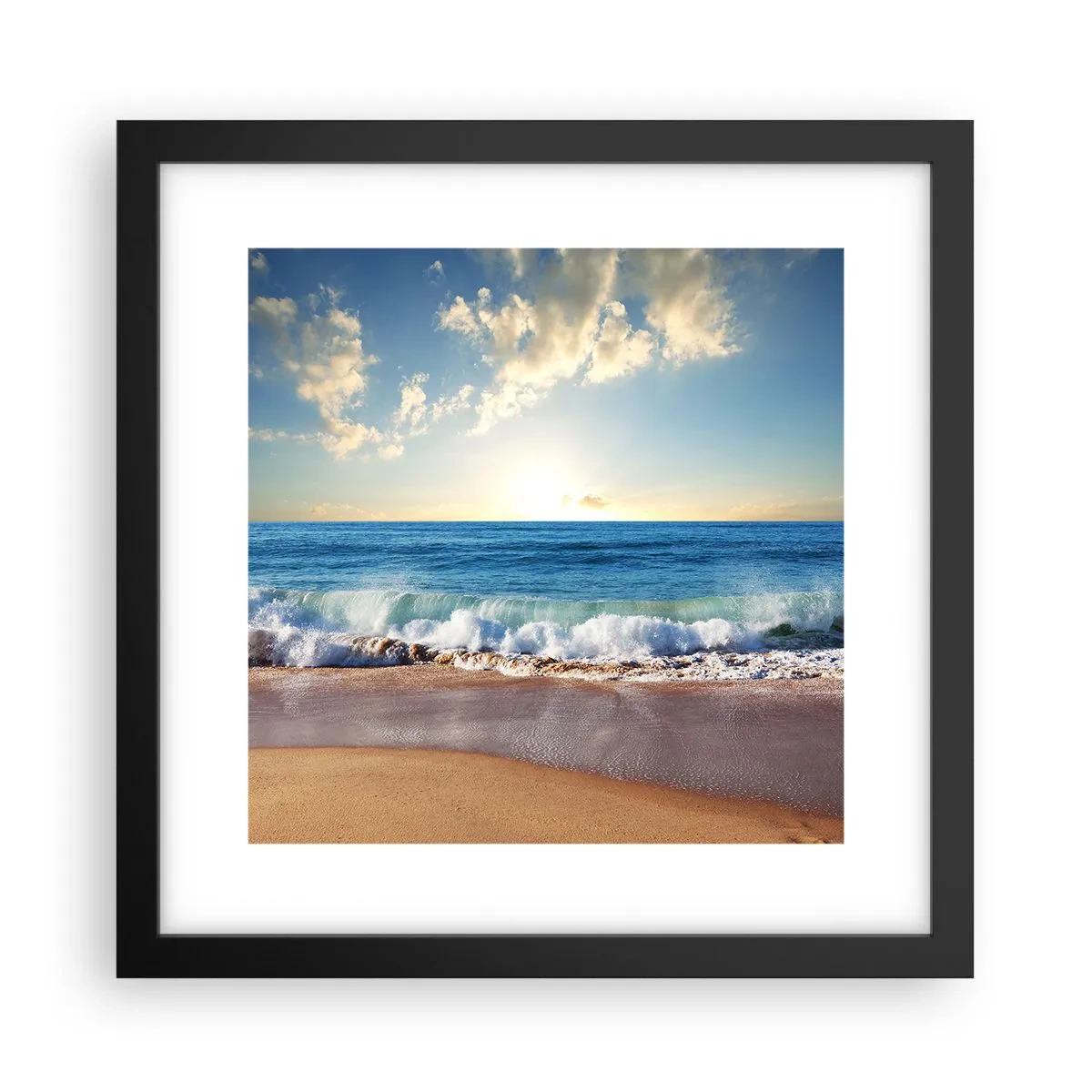 Plagát v čiernom ráme - Pohyb a nehybnosť zároveň - 30x30 cm