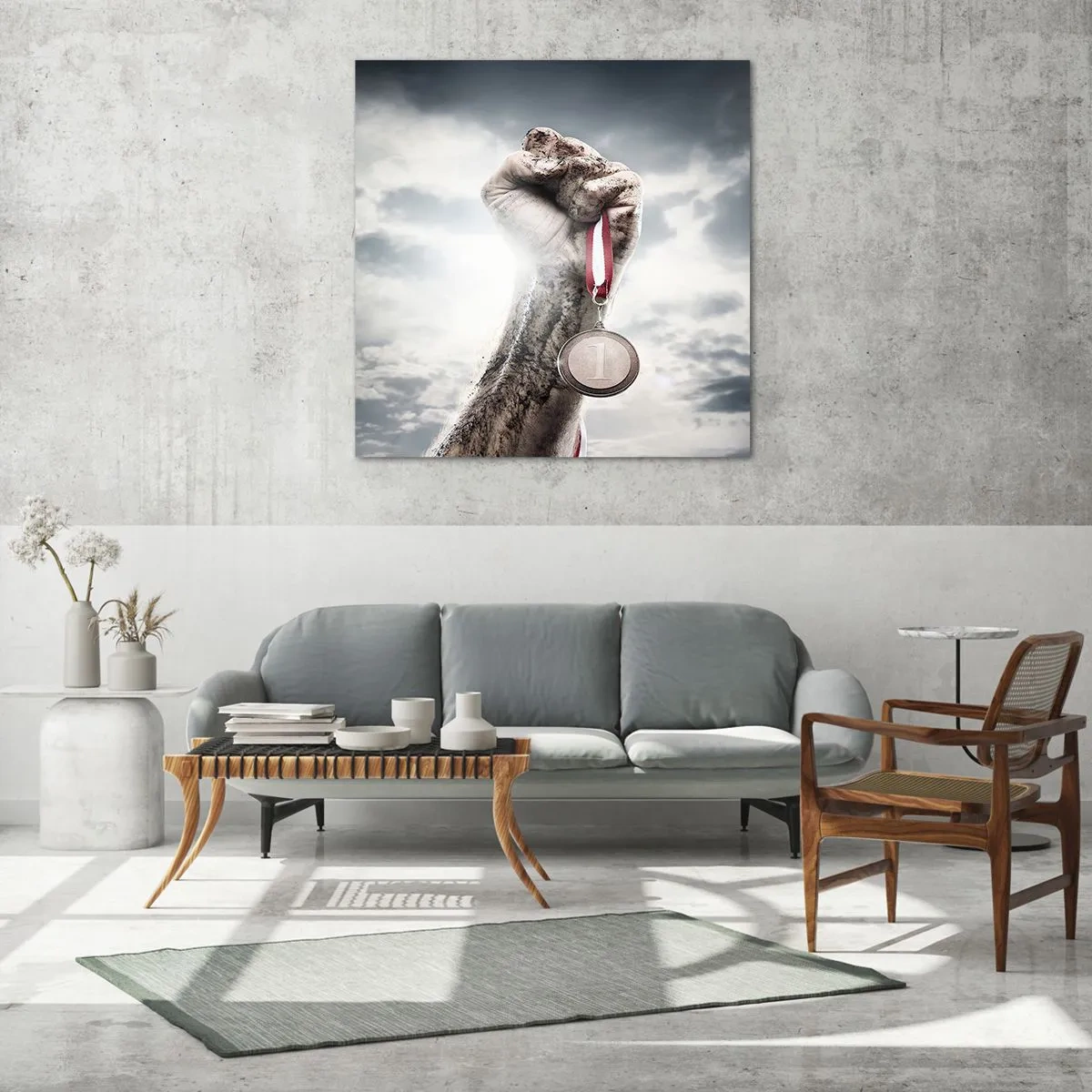 Obraz na skle - Per aspera ad astra - 60x60 cm