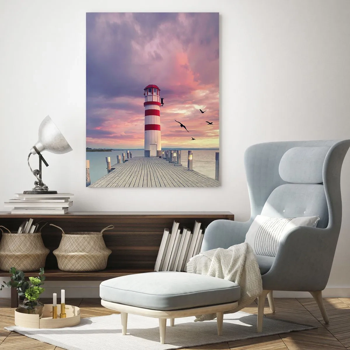 Obraz na skle - Čas ísť do prístavu - 50x70 cm
