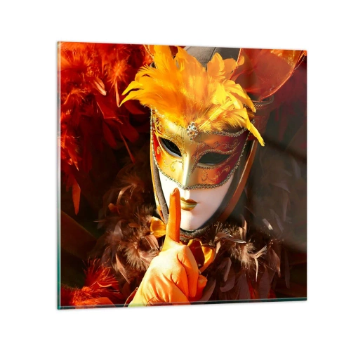 Obraz na skle - Tajomstvo je časťou hry - 60x60 cm