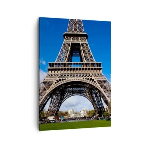 Obraz na plátne - Celý Paríž pri jej nohách - 50x70 cm
