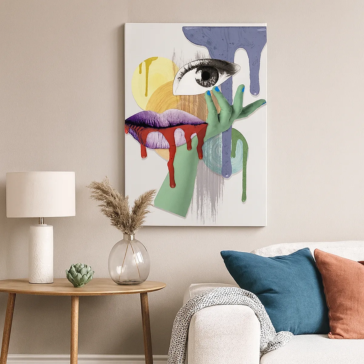 Obraz na plátne - Zdeformovaný portrét - 50x70 cm