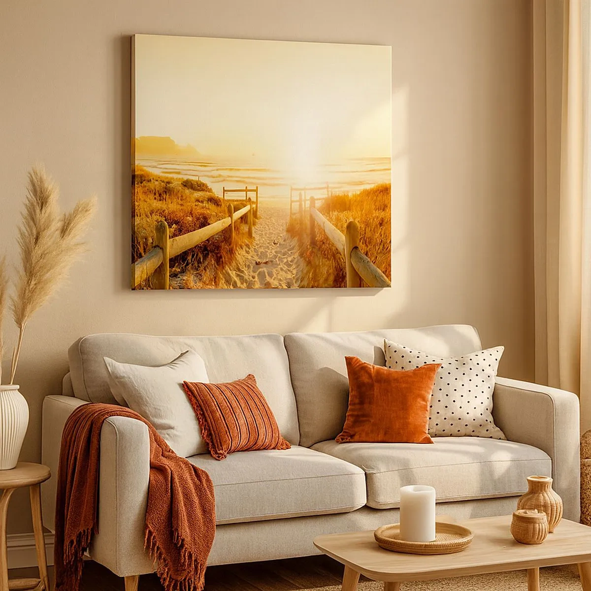 Obraz na plátne - Dunami smerom k slnku - 30x30 cm