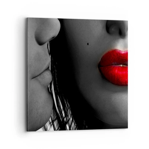 Obraz na plátne - Tvár pri tvári - 70x70 cm