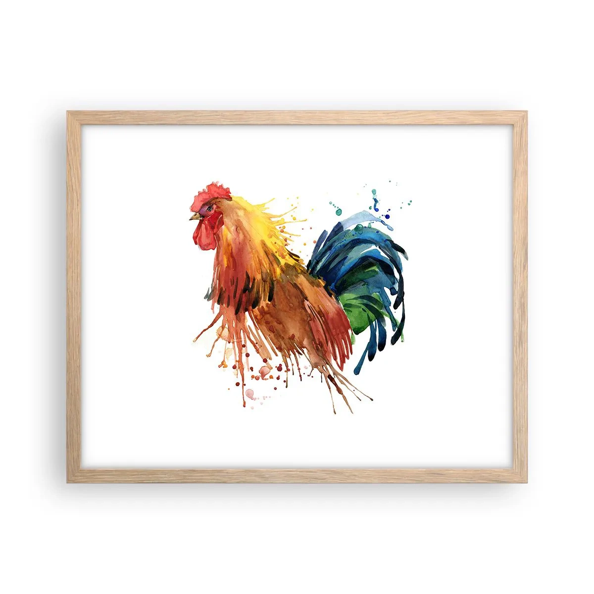 Plagát v ráme zo svetlého duba - Kráľovský šat, kráľovská pýcha - 50x40 cm