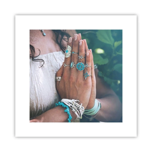 Plagát - Vitajte v centre bytia - 30x30 cm