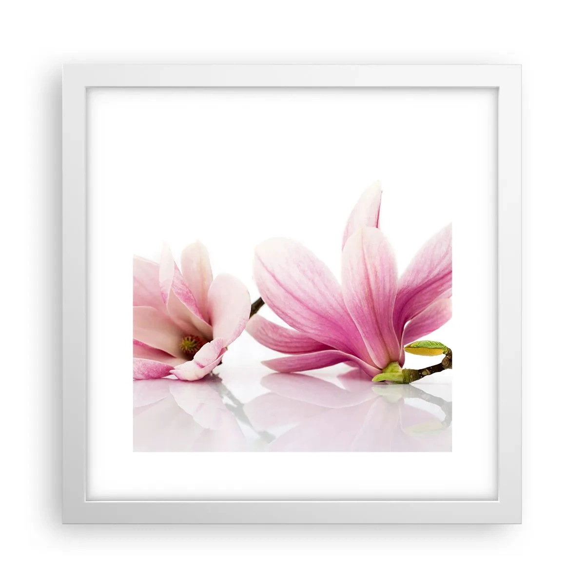 Plagát v bielom ráme - Jemné ako závan jari - 30x30 cm
