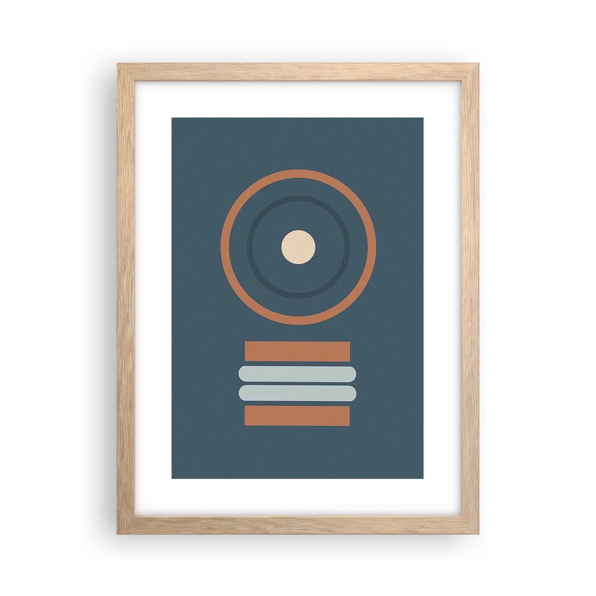 Plagát v ráme zo svetlého duba - Podstata vecí - 30x40 cm