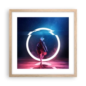 Plagát v ráme zo svetlého duba - Medzi svetmi - 40x40 cm
