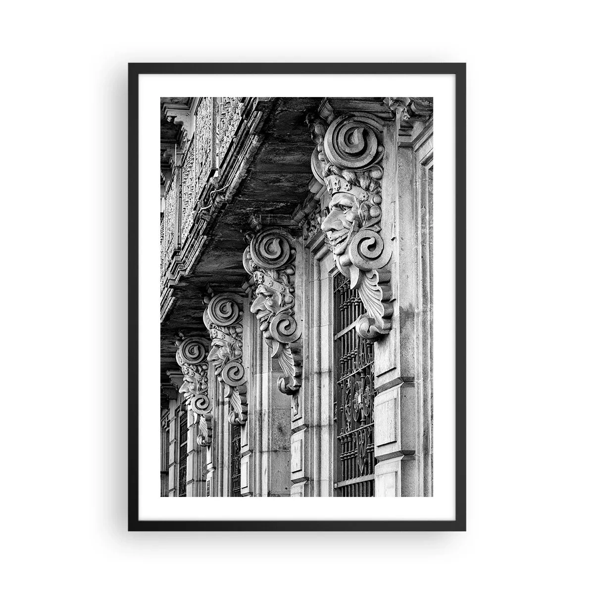 Plagát v čiernom ráme - Úžasná Barcelona - 50x70cm - Úžasná Barcelona - Moderná nástenná dekorácia do obývacej izby a spálne ARTTOR