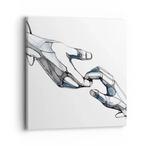 Obraz na plátne - Dobré gesto - 40x40 cm