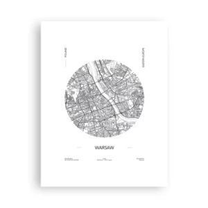 Plagát - Anatómia Varšavy - 30x40 cm