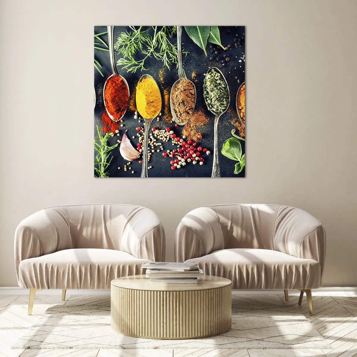 Obraz na skle - Kulinárska mágia - 70x70 cm