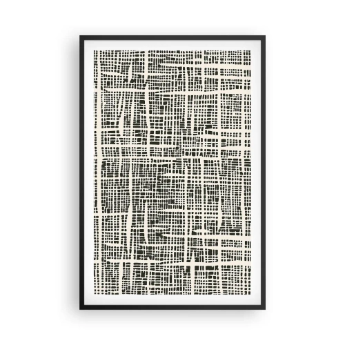 Plagát v čiernom ráme - Tkaná kompozícia - 61x91 cm
