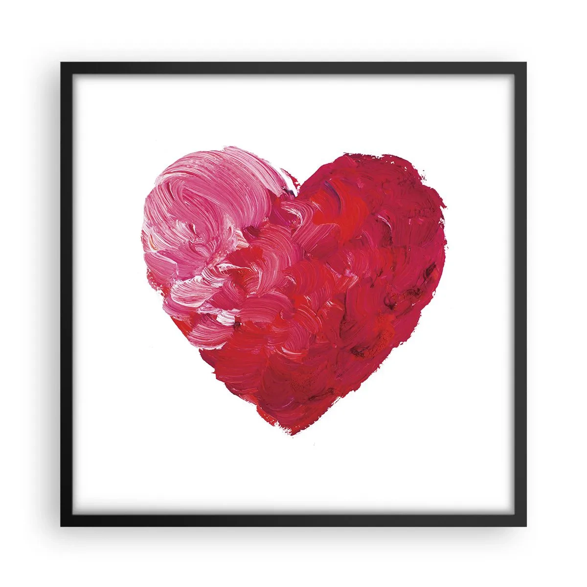 Plagát v čiernom ráme - All you need is love - 50x50 cm