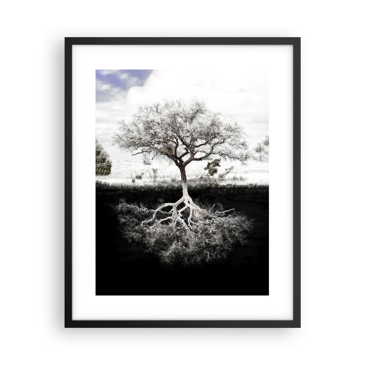 Plagát v čiernom ráme - Objavenie podstaty sveta - 40x50 cm