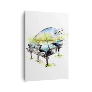 Obraz na plátne - Zakliate v hudbe - 70x100 cm