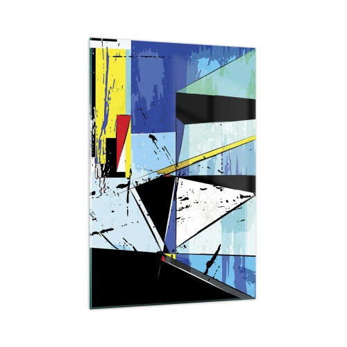 Obraz na skle - Pozerať sa na svet z uhla… - 70x100 cm