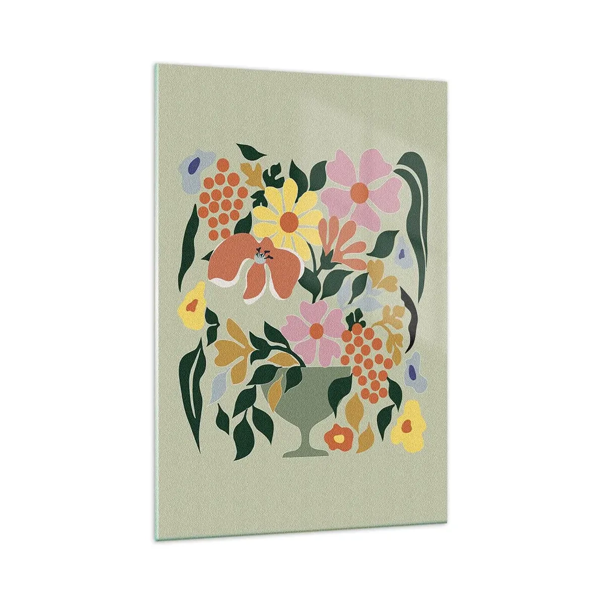 Obraz na skle - Kytica prekypujúca životom - 70x100 cm
