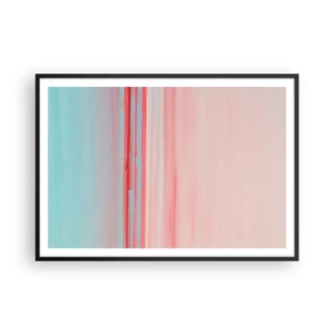 Plagát v čiernom ráme - Abstrakcia za úsvitu - 100x70 cm