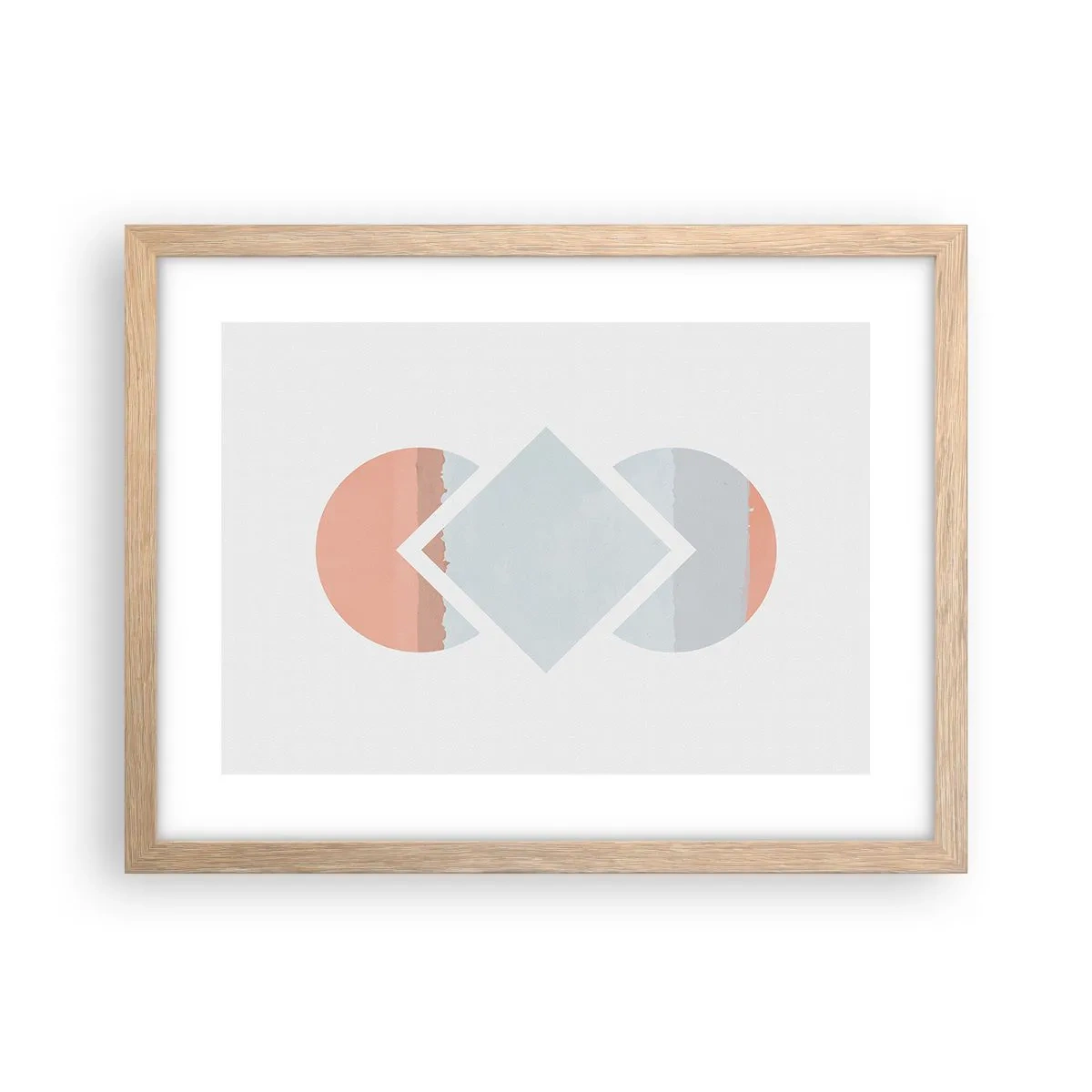 Plagát v ráme zo svetlého duba - Situácia je jasná - 40x30 cm