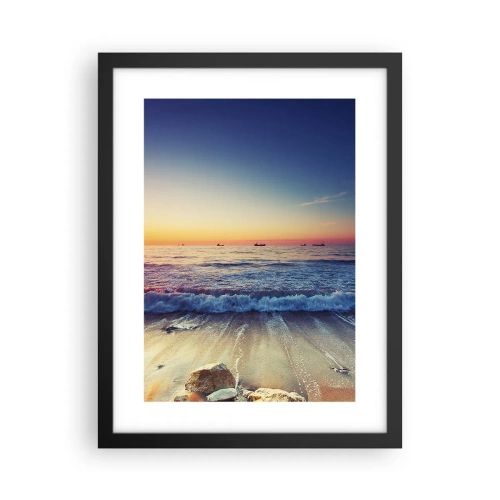 Plagát v čiernom ráme - Čo je za obzorom? - 30x40 cm