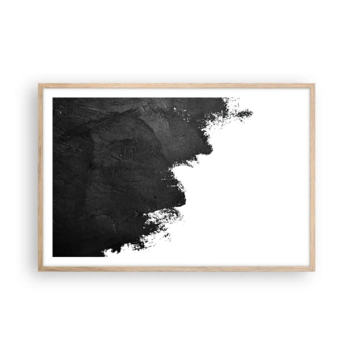 Plagát v ráme zo svetlého duba - Živly: zem - 91x61 cm