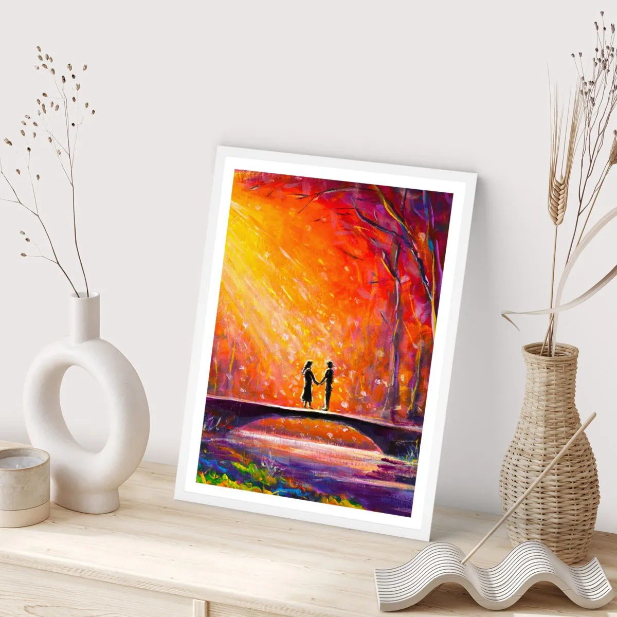 Plagát v bielom ráme - Nebo ich tiež miluje - 50x70 cm