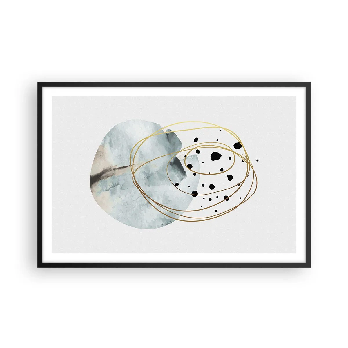 Plagát v čiernom ráme - V objatí priestoru - 91x61 cm