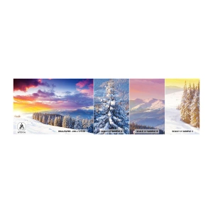 Vzorka Fototapeta Standard Eco - Za bieleho dňa - Krajina, hory, Zima - 100x30 cm