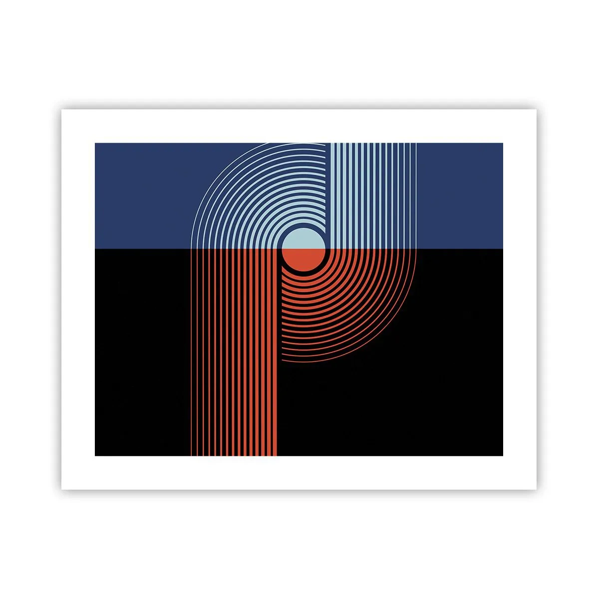 Plagát - V geometrickom objatí - 50x40 cm