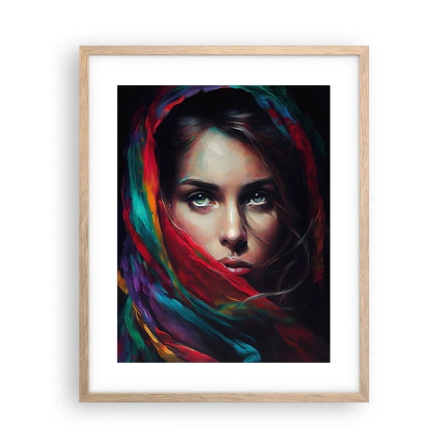 Plagát v ráme zo svetlého duba - Zelenooké tajomstvo - 40x50 cm
