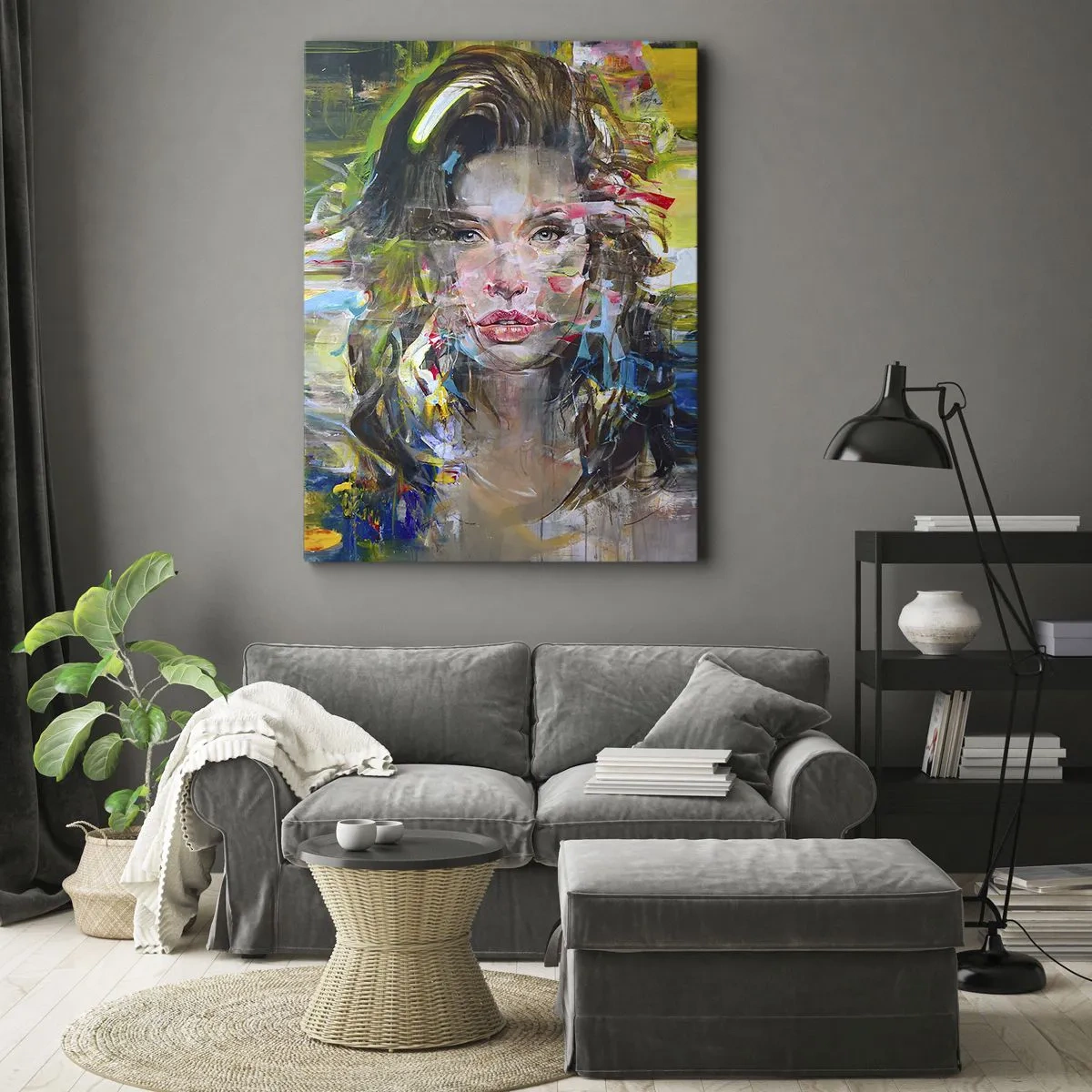 Obraz na plátne - Za závojom vzduchu - 45x80 cm