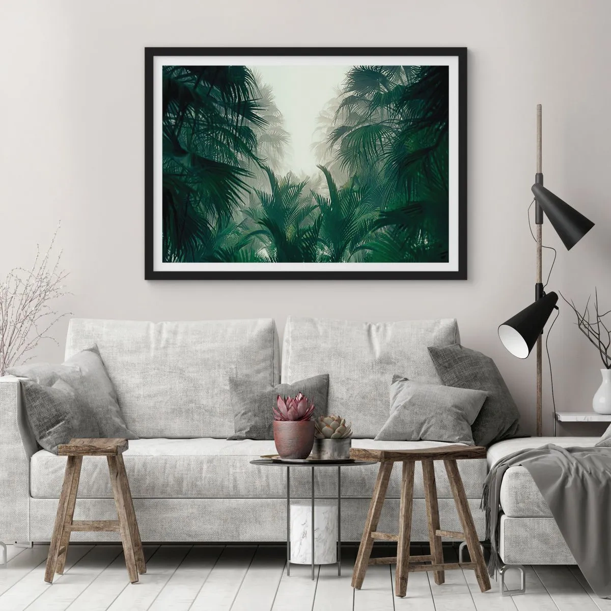 Plagát v čiernom ráme - Tropická záhada - 70x50 cm