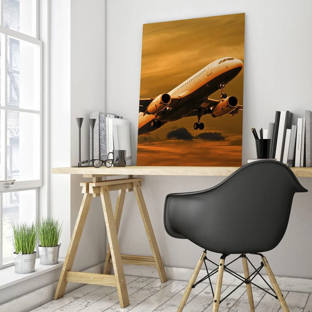 Obraz na skle - Let smerom k slnku - 50x70 cm