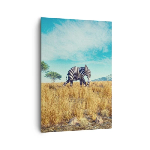 Obraz na plátne - Šedá už nie je v móde - 70x100 cm