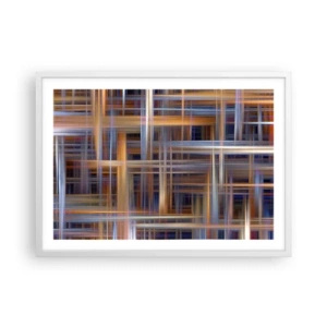 Plagát v bielom ráme - Utkané zo svetla - 70x50 cm