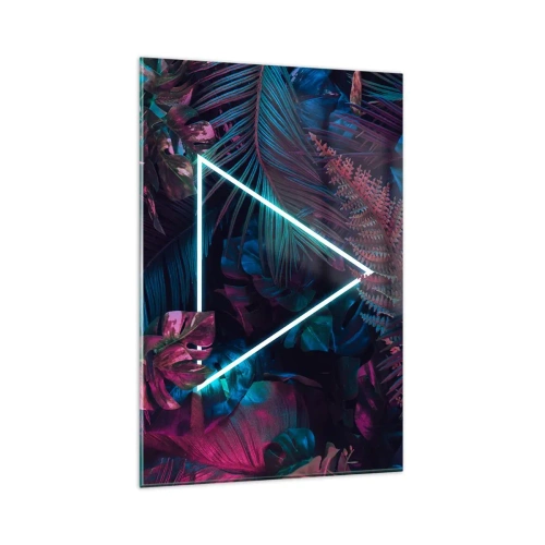 Obraz na skle - Záhrada v disco štýle - 80x120 cm