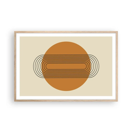 Plagát v ráme zo svetlého duba - Dokonalý plán - 91x61 cm