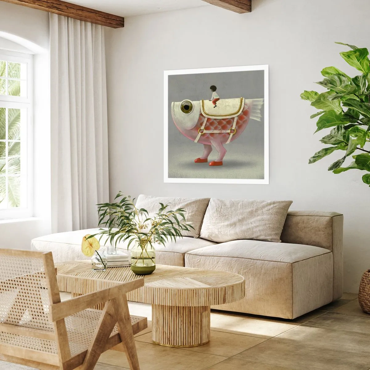 Plagát - Rybí jazdec - 30x30 cm